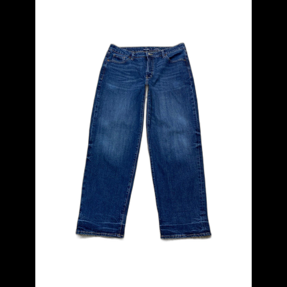 Old Navy High-Rise OG Loose Medium Wash Baggy Size 14 Straight LegJjeans